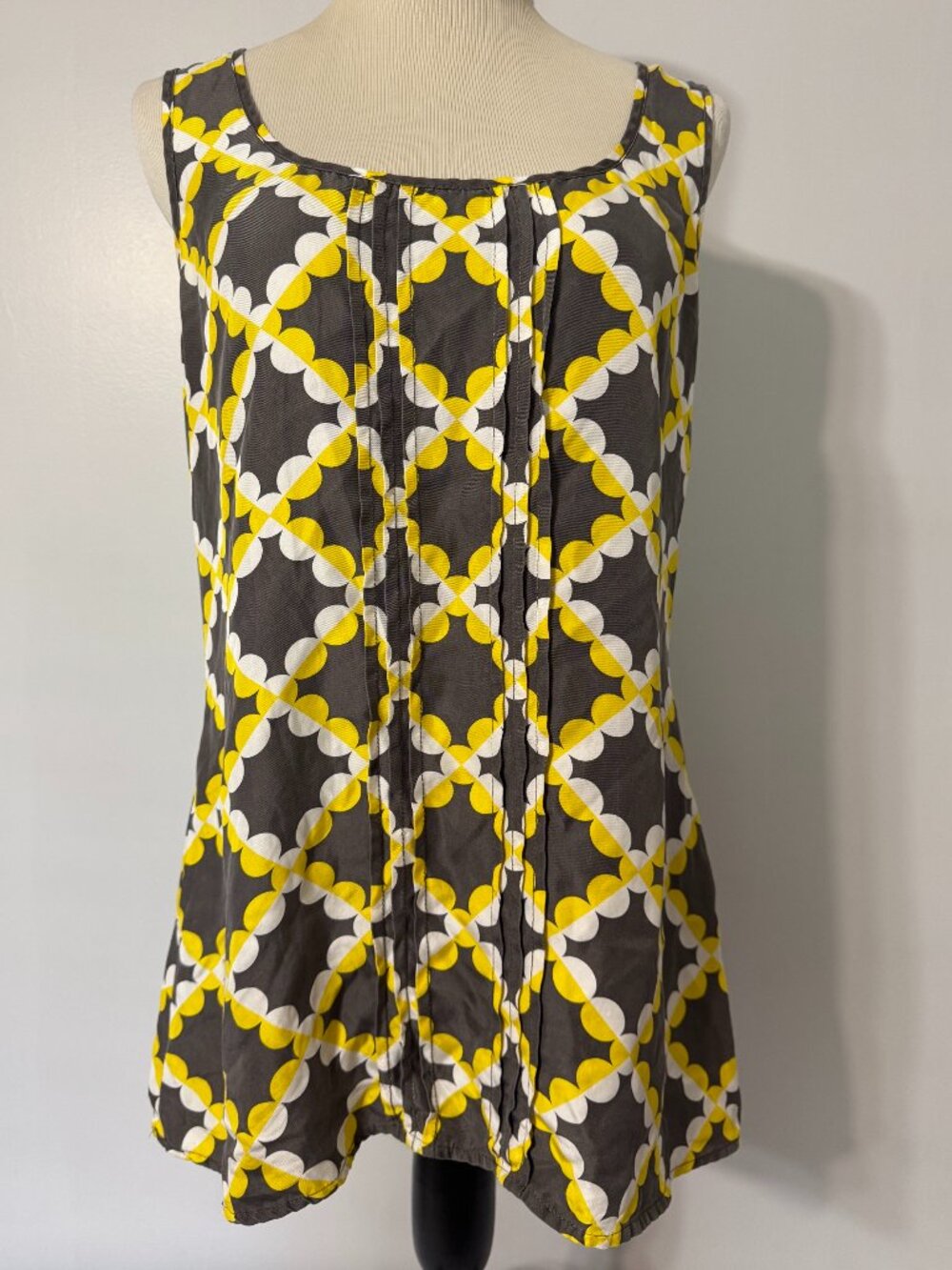 TORY BURCH Silk Geometric Print Tank